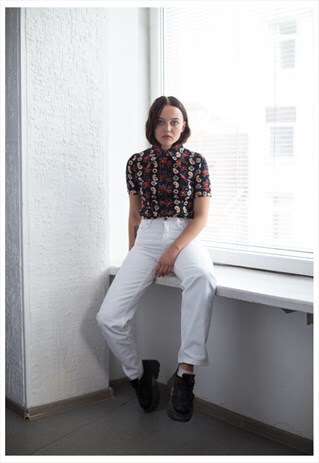 VINTAGE 90'S WHITE STRAIGHT JEANS