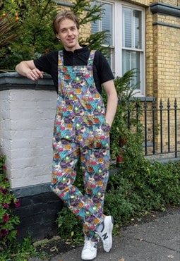 Halloween party retro style baggy dungarees 