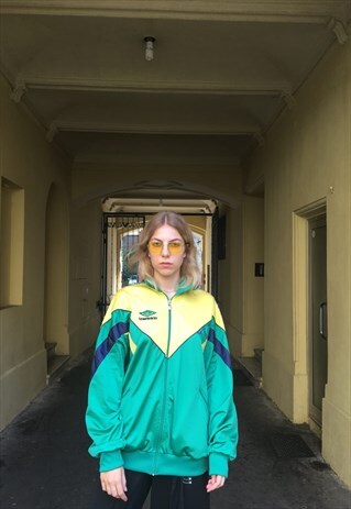 VINTAGE 90' OLDSCHOOL UMBRO FESTIVAL ZIPPED JACKET
