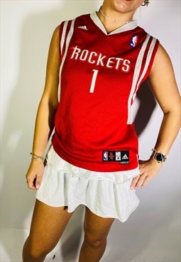 Vintage adidas Rockets Basketball Jersey 