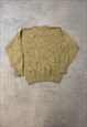 VINTAGE KNITTED JUMPER ABSTRACT PATTERNED KNIT SWEATER