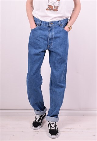 CARHARTT MENS VINTAGE JEANS W36 L36 BLUE 90'S
