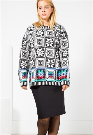 ON SALE VINTAGE 80S CLASSIC KNITWEAR JUMPER / S0071