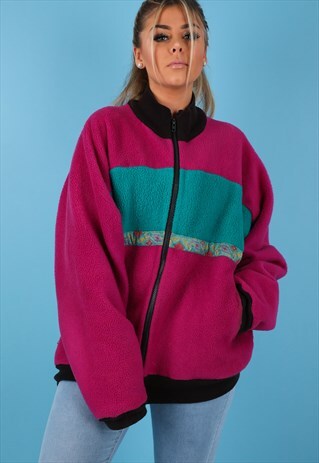 VINTAGE FLEECE JACKET IN MULTI NJ599
