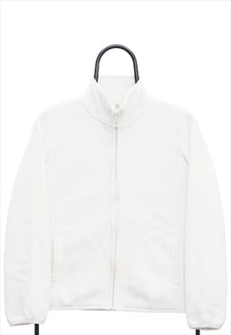 Vintage White Zip Up Fleece Womens