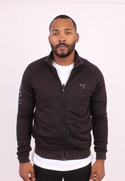 Men's Vintage Puma black full zip training jacket
