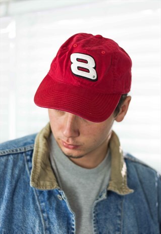 VINTAGE NASCAR BASEBALL CAP HAT LOGO 90S X 3.4