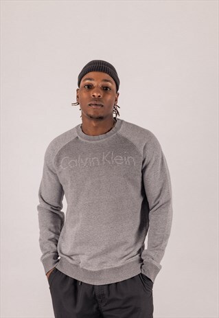 CALVIN KLEIN SPELL-OUT SWEATSHIRT