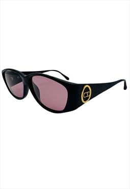Christian Dior Sunglasses Rectangle Oval Pink Purple Tinted 