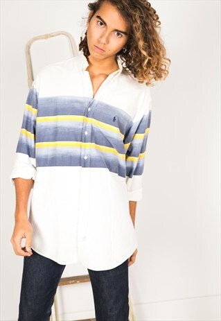 VINTAGE 80S POLO RALPH LAUREN SHIRT / R0218