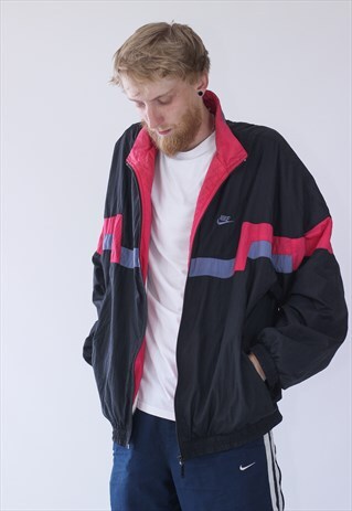 VINTAGE MENS NIKE LOGO TEAM WINDBREAKER JACKET