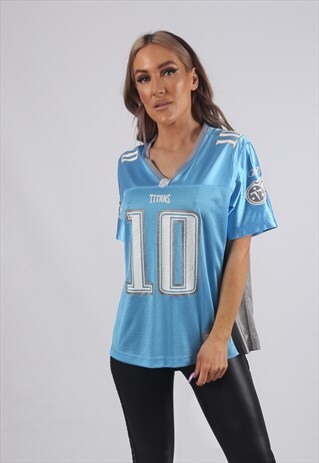 VINTAGE REEBOK NFL T-SHIRT FOOTBALL JERSEY TOP UK 12 M (A41C