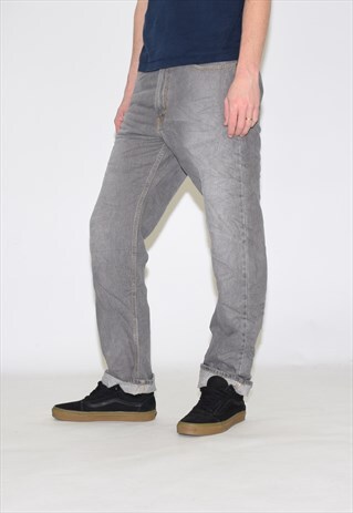 VINTAGE GREY LEVIS 505 STRAIGHT LEG JEANS