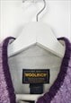 VINTAGE  JUMPER WOOLRICH IN PURPLE M