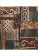 VINTAGE ZIP FRONT TAPESTRY JACKET - M