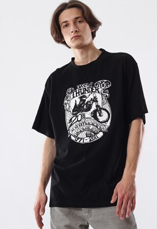 VINTAGE MENS DAYS THUNDER ANNIVERSARY GRAPHIC TEE T SHIRT