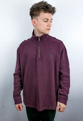 VINTAGE RALPH LAUREN 1/4 ZIP SWEATSHIRT