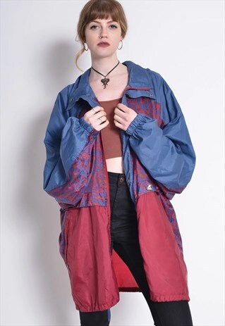 VINTAGE K-WAY FESTIVAL WINDBREAKER JACKET RED