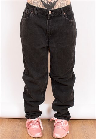 LEVI 550 BLACK DENIM JEANS