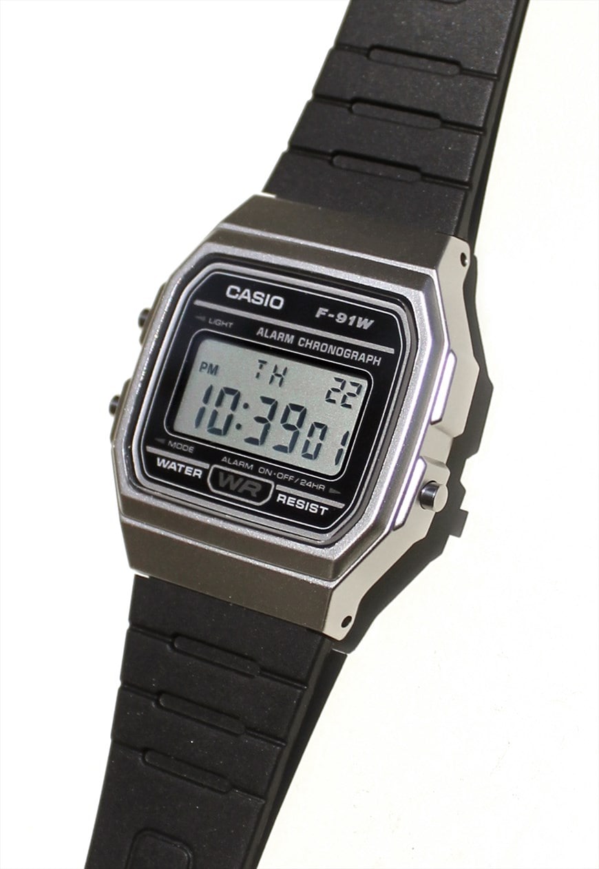 Casio discount f91w silver