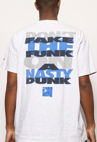 VINTAGE REEBOK SHAQ T-SHIRT GREY