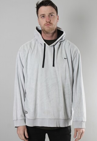 VINTAGE NIKE CRUSHED VELVET HOODIE XL