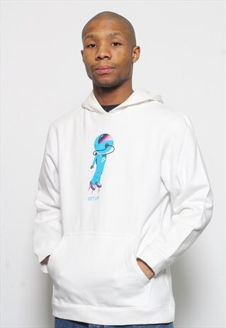 VINTAGE NIKE LOGO HOODIE WHITE
