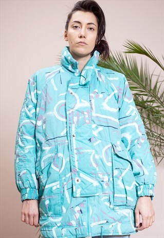 VINTAGE 80S / EARLY 90S COLOURFUL OVERSIZED JACKET