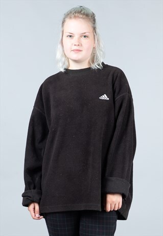 VINTAGE ADIDAS FLEECE CREW NECK SWEATSHIRT