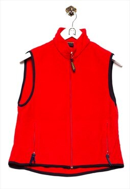 Woolrich Fleece Jacket Vest Fit Red