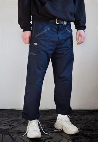 VINTAGE DICKIES NAVY BLUE WORKWEAR TROUSERS