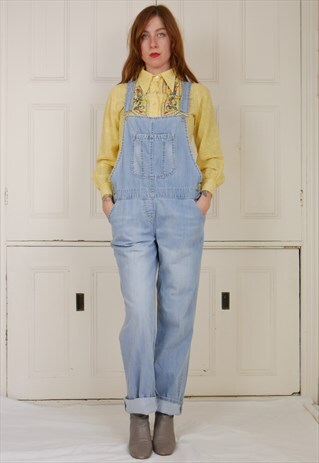 VINTAGE 80S OVERSIZED DUNGAREES