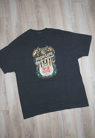 VINTAGE HARLEY DAVIDSON BEER T-SHIRT LOGO 90S X 8.1