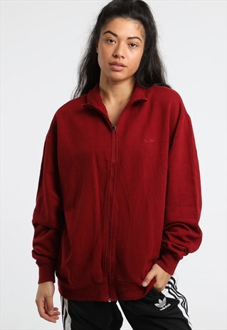90S CHAMPION EMBROIDERED LOGO ZIPPED SWEATSHIRT