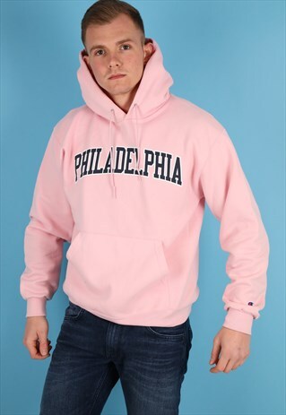 VINTAGE CHAMPION HOODIE IN PINK NH114