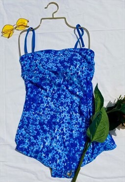Vintage Orvis Floral Skirt Style Swimsuit