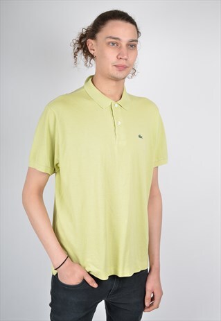 VINTAGE LACOSTE POLO SHIRT YELLOW