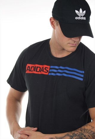VINTAGE ADIDAS GRAPHIC T SHIRT TEE