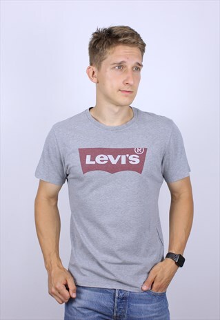VINTAGE MENS LEVI'S BIG LOGO T-SHIRT TOP
