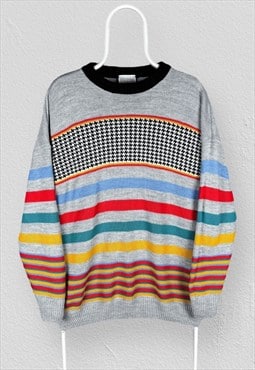 Vintage The Sweater Shop Patterned Knit Jumper Mens Large