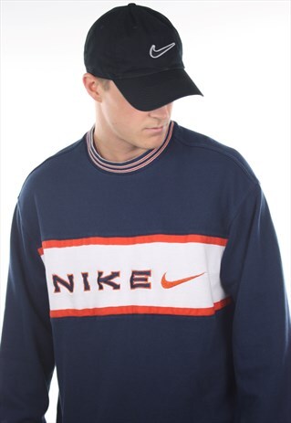 VINTAGE 90S NIKE SPELL OUT SWEATSHIRT JUMPER