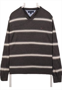 Vintage 90's Tommy Hilfiger Sweatshirt Knitted V Neck