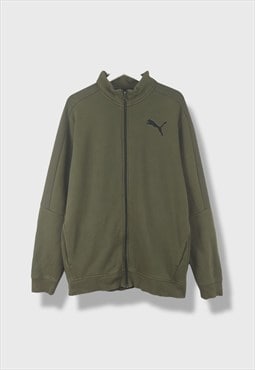VIntage Puma Sweatshirt in Green XL