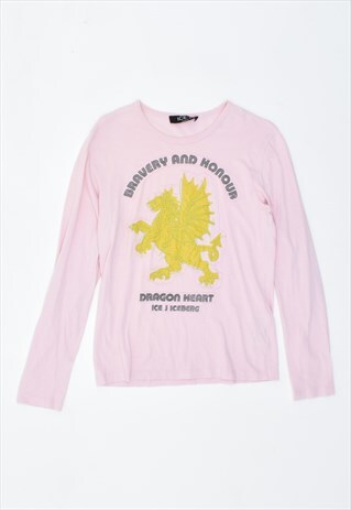 VINTAGE 90'S ICEBERG TOP LONG SLEEVE PINK