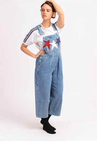 VINTAGE BACCINI DENIM LONG LENGTH DUNGAREES