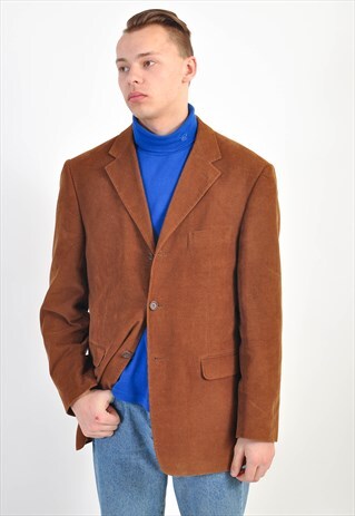 VINTAGE 90S CORDUROY BLAZER JACKET