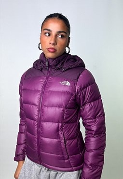 Purple The North Face Nuptse 700 Puffer Jacket