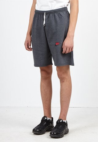 VINTAGE RETRO GREY NIKE TRACK SHORTS