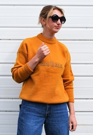 VINTAGE SWEATER SHOP MUSTARD JUMPER