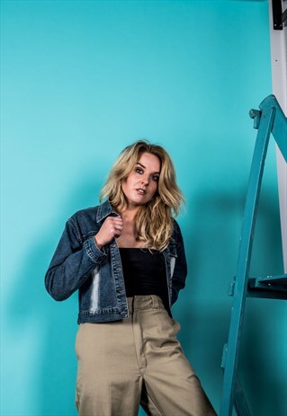 VINTAGE 1990S JACKET IN BLUE DENIM